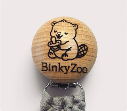 Binky Beaver | BinkyClip | Non-Toxic Washable