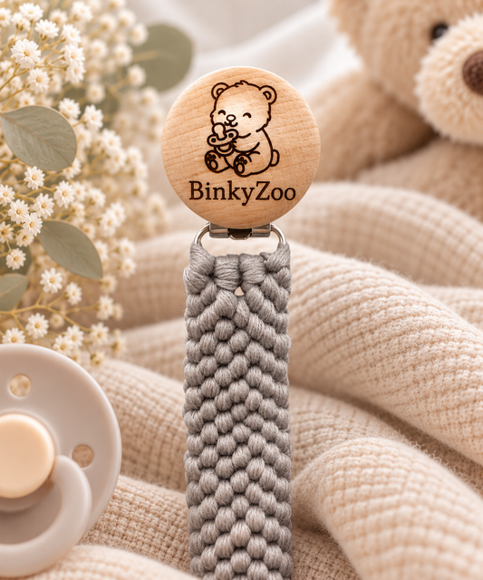 Binky Bear | BinkyClip | Non-Toxic Washable