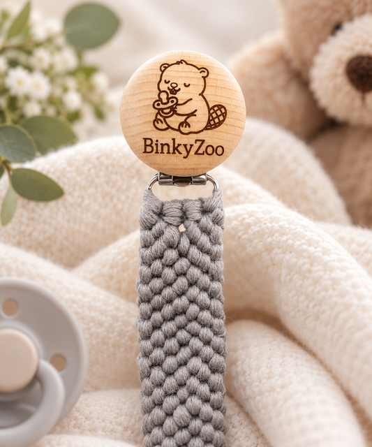 Binky Beaver | BinkyClip | Non-Toxic Washable